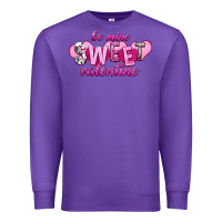 Purple Be mine sweet Valentine's Day Premium Sweatshirt - HowdyJamesFarm