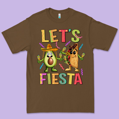 Let's Fiesta Taco Premium Tee Designed By Jahusdesignshop