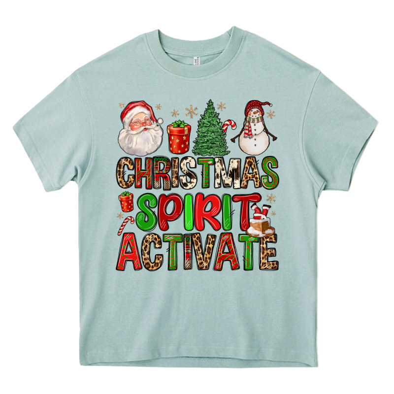 Christmas Spirit Activate Heavy Core Tee by FaDigitalArtStudio | Teevron