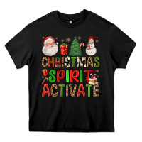 Black christmas spirit activate Heavy Core Tee - FaDigitalArtStudio