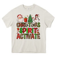 Cream christmas spirit activate Heavy Core Tee - FaDigitalArtStudio