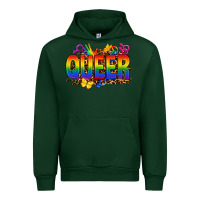 Forest Green queer Urban Hoodie - FaDigitalArtStudio