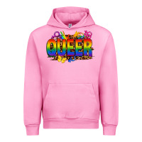 Fuchsia Pink queer Urban Hoodie - FaDigitalArtStudio