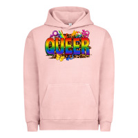 Pigment Salmon queer Urban Hoodie - FaDigitalArtStudio