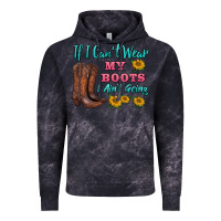 Cloud Black if i can't wear my boots i ain't going Vintage Hoodie - BarkalooDesign