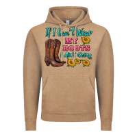 Vintage Coffee if i can't wear my boots i ain't going Vintage Hoodie - BarkalooDesign