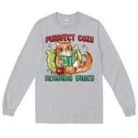 Moon Dust purrfect cozy reading vibes Long Sleeve Tee - MaliasSmallBusiness