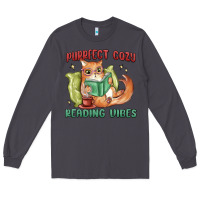 Smoke purrfect cozy reading vibes Long Sleeve Tee - MaliasSmallBusiness
