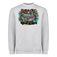 Heather Grey rodeo kind of girl Heavyweight Sweatshirt - MaliasSmallBusiness