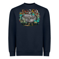Navy rodeo kind of girl Heavyweight Sweatshirt - MaliasSmallBusiness