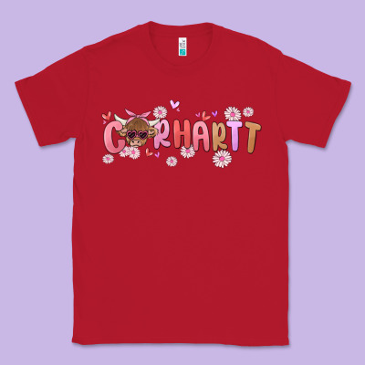 Carhartt Cow Valentines Day Classic Tee Designed By Maliassmallbusiness
