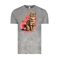 Cloud Rock floral cat Vintage Tee - Jasminsmagicworld