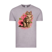 Vintage Zinc floral cat Vintage Tee - Jasminsmagicworld