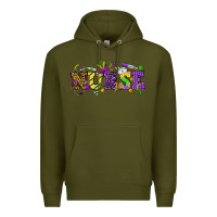 Army Green Mardi Gras Day nurse Premium Hoodie - HowdyJamesFarm