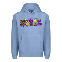 Colony Blue Mardi Gras Day nurse Premium Hoodie - HowdyJamesFarm