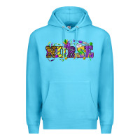 Ocean Blue Mardi Gras Day nurse Premium Hoodie - HowdyJamesFarm