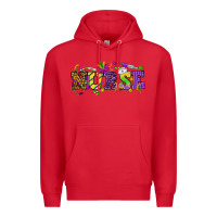 Red Mardi Gras Day nurse Premium Hoodie - HowdyJamesFarm