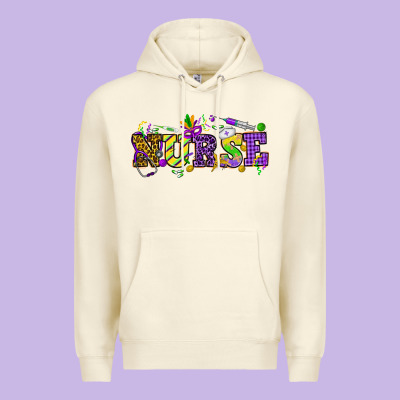 Mardi Gras Day Nurse Premium Hoodie Designed By Howdyjamesfarm