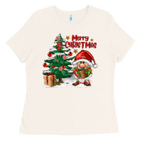 Bone merry christmas gnomes Ladies Tee - FaDigitalArtStudio