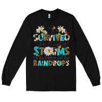Black ive survived too many storms to be bothered by rai Long Sleeve Tee - NancyCooperArtShop