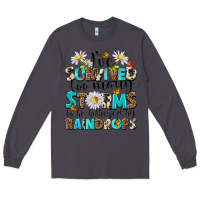 Smoke ive survived too many storms to be bothered by rai Long Sleeve Tee - NancyCooperArtShop