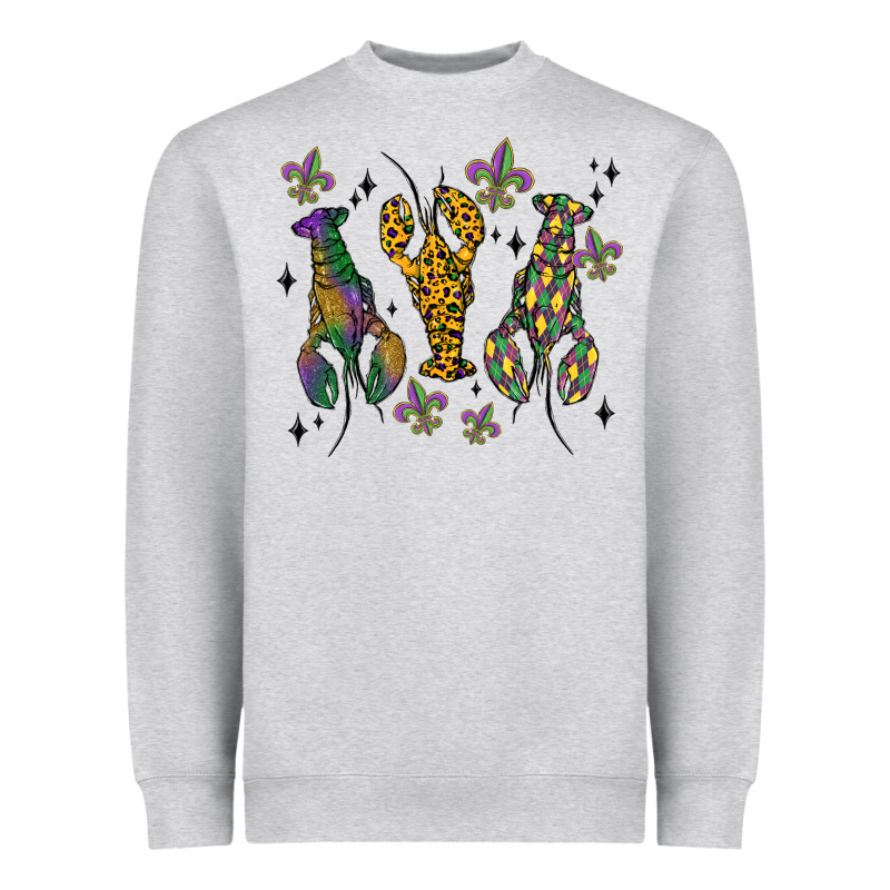 Mardi Gras Crawfish Heavyweight Sweatshirt by MaliasSmallBusiness | Teevron