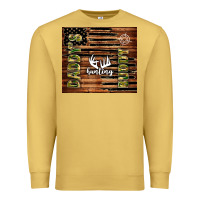 Antique Gold daddy's hunting buddy Premium Sweatshirt - TumblerDesignByShophia