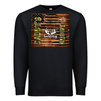 Black daddy's hunting buddy Premium Sweatshirt - TumblerDesignByShophia
