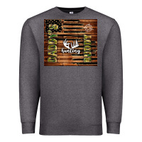Charcoal Heather daddy's hunting buddy Premium Sweatshirt - TumblerDesignByShophia