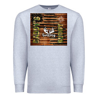 Heather Grey daddy's hunting buddy Premium Sweatshirt - TumblerDesignByShophia