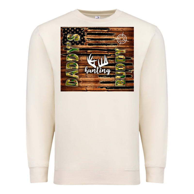 Daddy's Hunting Buddy Premium Sweatshirt by TumblerDesignByShophia | Teevron