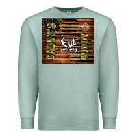 Seafoam daddy's hunting buddy Premium Sweatshirt - TumblerDesignByShophia