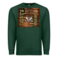 Sports Green daddy's hunting buddy Premium Sweatshirt - TumblerDesignByShophia