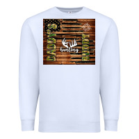 White daddy's hunting buddy Premium Sweatshirt - TumblerDesignByShophia