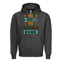 Charcoal Heather world's best peepaw ever Zipper Hoodie - Jasminsmagicworld