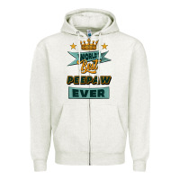 Oatmeal Heather world's best peepaw ever Zipper Hoodie - Jasminsmagicworld