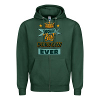 Sports Green world's best peepaw ever Zipper Hoodie - Jasminsmagicworld