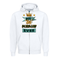 White world's best peepaw ever Zipper Hoodie - Jasminsmagicworld