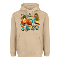 Mushroom Fall Thankful and blessed Heavyweight Hoodie - NancyCooperArtShop