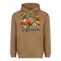 Toasted Coconut Fall Thankful and blessed Heavyweight Hoodie - NancyCooperArtShop