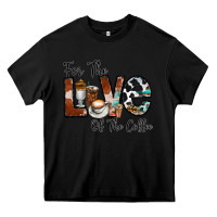 Black for the love of the coffe Heavy Core Tee - CowhideDigitalArt