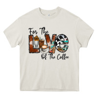 Cream for the love of the coffe Heavy Core Tee - CowhideDigitalArt