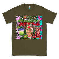 Army Green summer time Classic Tee - CowhideDigitalArt