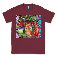 Burgundy summer time Classic Tee - CowhideDigitalArt