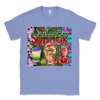 Colony Blue summer time Classic Tee - CowhideDigitalArt