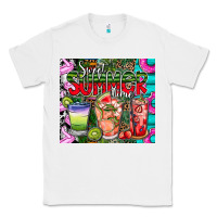 White summer time Classic Tee - CowhideDigitalArt