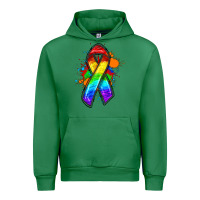 Emerald Pride ribbon Urban Hoodie - FaDigitalArtStudio