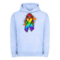 Pigment Grape Ice Pride ribbon Urban Hoodie - FaDigitalArtStudio