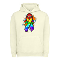 Pigment Pistachio Pride ribbon Urban Hoodie - FaDigitalArtStudio