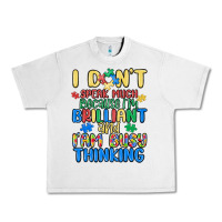 Lunar Rock dont speak much because im brilliant Urban Heavy Tee - MaliasSmallBusiness